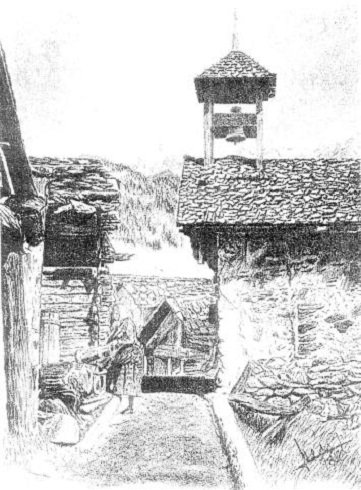 Chandolin (Sandolin) - A kápolna - 1900.