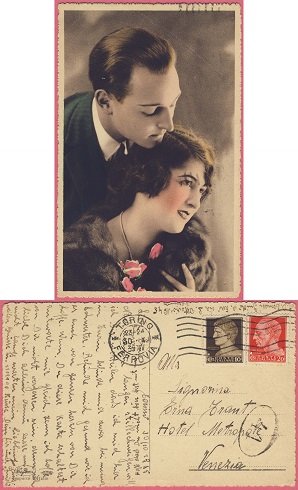 1930. október - A szerelem bájos megjelenési formája a képeslapon.