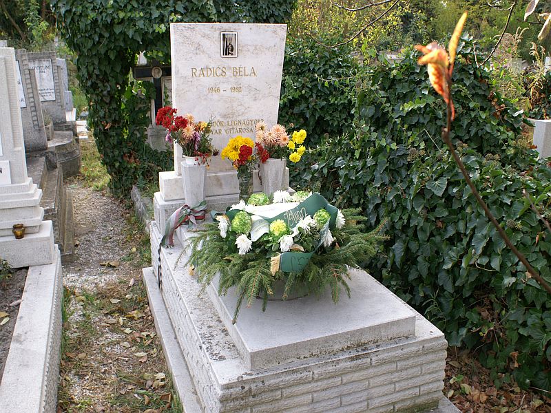  Radics Béla sírja Budapesten, az Újpest–Megyeri temetőben