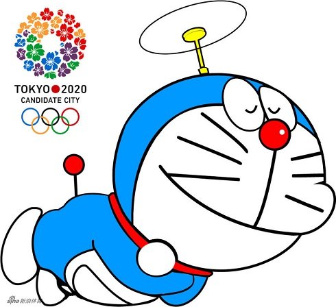Doraemon a 2020-as tokiói olimpiai játékok robot macska kabalája