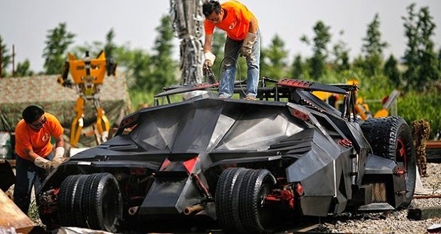 Tíz tonna fémhulladékból építettek Batmobilt Kínában